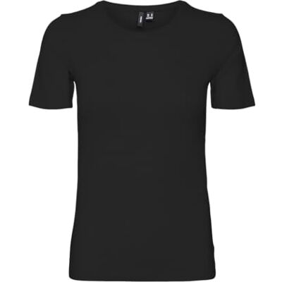 VERO MODA VMLULU SS TOP JRS GA NOOS, svart, XXL VERO MODA VMLULU SS TOP JRS GA NOOS, svart, XXL
