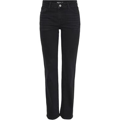 PIECES PCKELLY MW raka jeans BL102 NOOS, Svart denim, 25W / 30L PIECES PCKELLY MW raka jeans BL102 NOOS, Svart denim, 25W / 30L