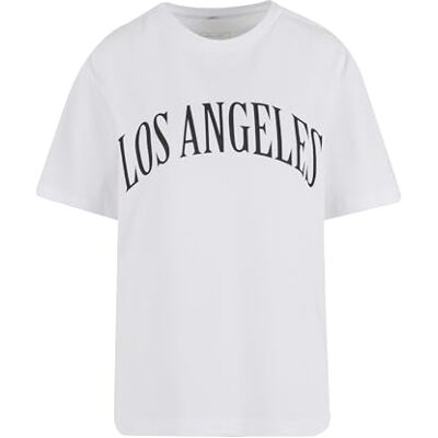Los Angeles City Wording Tee, Vit, 3XL plus size tall Los Angeles City Wording Tee, Vit, 3XL plus size tall