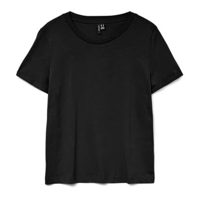 VERO MODA Paula kortärmad T-shirt, svart, XL VERO MODA Paula kortärmad T-shirt, svart, XL