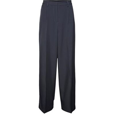 VERO MODA dam Vmrita Mw Wide Dad byxa, asfalt, (L) W x 34L VERO MODA dam Vmrita Mw Wide Dad byxa, asfalt, (L) W x 34L