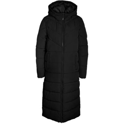 NOISY MAY dam NMDALCON L/S X-Long Coat NOOS quiltad kappa, svart, XS, svart, XS NOISY MAY dam NMDALCON L/S X-Long Coat NOOS quiltad kappa, svart, XS, svart, XS