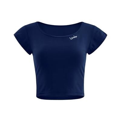 WINSHAPE funktionell ljus och mjuk skuren kortärmad skjorta AET137LS, ultramjuk stil, fitness, dans, yoga/pilates, streetwear, Mörkblå, M WINSHAPE funktionell ljus och mjuk skuren kortärmad skjorta AET137LS, ultramjuk stil, fitness, dans, yoga/pilates, streetwear, Mörkblå, M