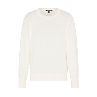 Giorgio Armani dam långärmad sidoton på ton signerad logotyp tröja tröja, vit, M, Iso, M Giorgio Armani dam långärmad sidoton på ton signerad logotyp tröja tröja, vit, M, Iso, M