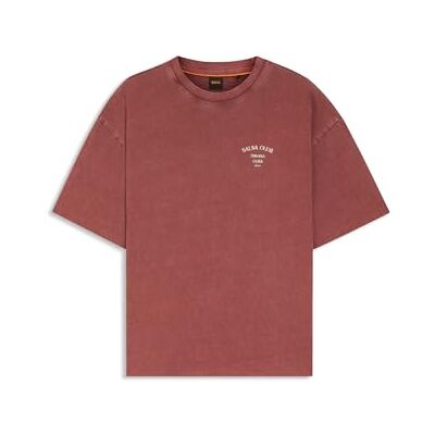Boss T-shirt för kvinnor, Mörkröd 604, S Boss T-shirt för kvinnor, Mörkröd 604, S