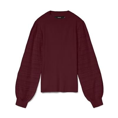 VERO MODA Vmnewlimone Ls highneck tröja Boo, Vinprovning, XL VERO MODA Vmnewlimone Ls highneck tröja Boo, Vinprovning, XL