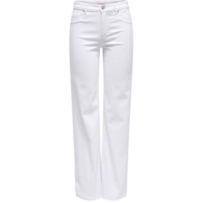 ONLY Onlblush Mid Straight DNM DOT Noos, Vit, (S) W x 30L Kvinna, Vit, (S) W x 30L ONLY Onlblush Mid Straight DNM DOT Noos, Vit, (S) W x 30L Kvinna, Vit, (S) W x 30L