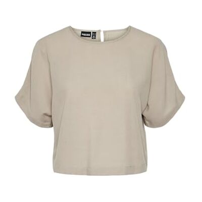 PIECES dam Pcmaddie Ss Top T-shirt, Atmosfär, S PIECES dam Pcmaddie Ss Top T-shirt, Atmosfär, S