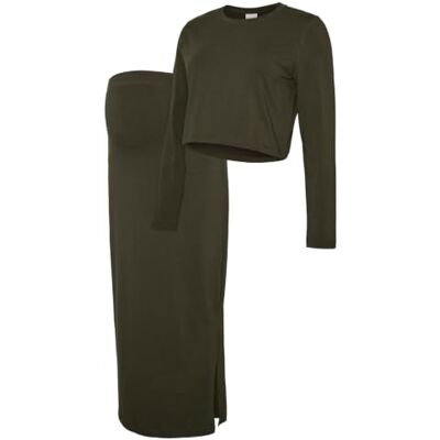 MAMA.LICIOUS Mlkerrie Ls Top and Skirt JRS Set Noos MAMA.LICIOUS Mlkerrie Ls Top and Skirt JRS Set Noos
