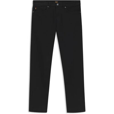 Boss herr Re.Maine BC-C svart normal passform jeans av bekväm stretchdenim, Black3, 35W x 34L Boss herr Re.Maine BC-C svart normal passform jeans av bekväm stretchdenim, Black3, 35W x 34L