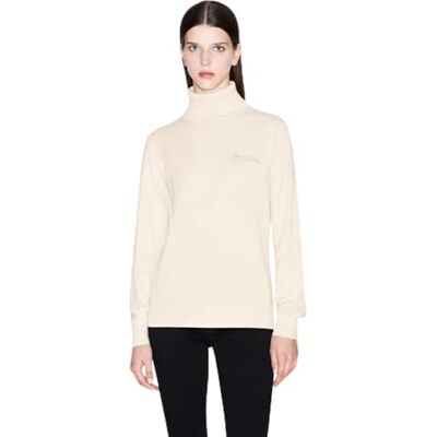 Giorgio Armani dam långärmad sida signerad logotyp tröja tröja, vit, XS, Iso, XS Giorgio Armani dam långärmad sida signerad logotyp tröja tröja, vit, XS, Iso, XS