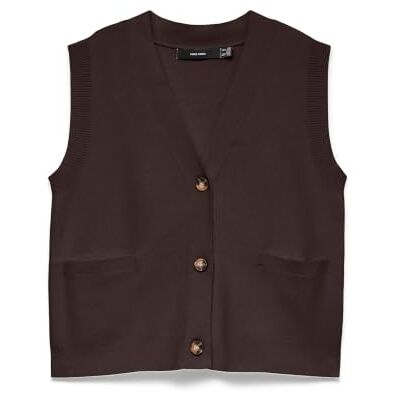 VERO MODA dam Vmgold Lux Sl V-hals knapp väst Vmgold Lux Sl V-hals knapp väst (1-pack) VERO MODA dam Vmgold Lux Sl V-hals knapp väst Vmgold Lux Sl V-hals knapp väst (1-pack)