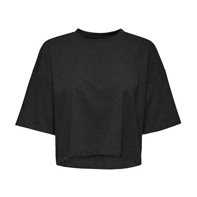 ONLY Onlmale S/S glittertopp JRS, svart, L ONLY Onlmale S/S glittertopp JRS, svart, L
