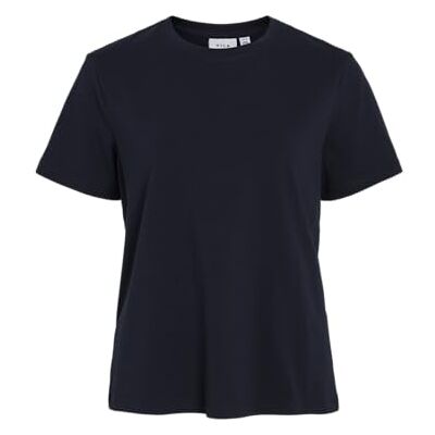 Vila Nora kortärmad T-shirt L, marinblå blazer, L Vila Nora kortärmad T-shirt L, marinblå blazer, L
