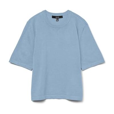 VERO MODA Stickad damtröja VMSILJE tröja, Kashmirblå, L VERO MODA Stickad damtröja VMSILJE tröja, Kashmirblå, L