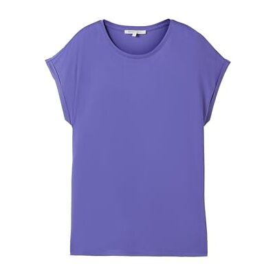 TOM TAILOR Denim dam lös passform basic T-shirt av viskos, 35362 Vibrant Purple, M TOM TAILOR Denim dam lös passform basic T-shirt av viskos, 35362 Vibrant Purple, M