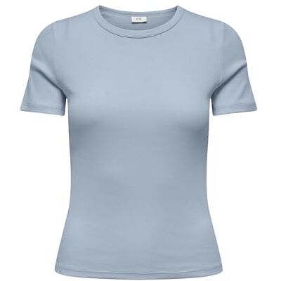 JDY lucky S/S O Neck Top JRS dia, Kashmirblå, M JDY lucky S/S O Neck Top JRS dia, Kashmirblå, M