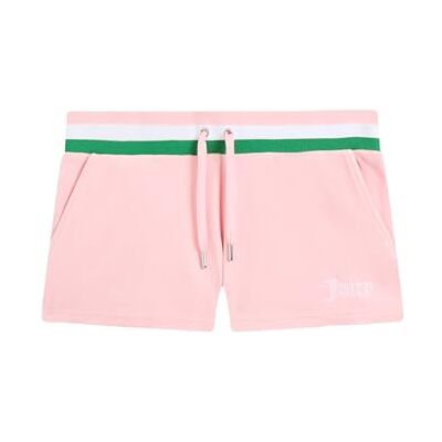 Juicy Couture Velour Stripe Shorts, Juicy Pink, XS Juicy Couture Velour Stripe Shorts, Juicy Pink, XS
