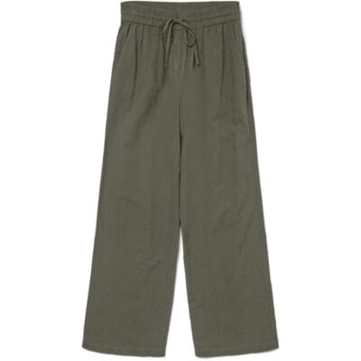VERO MODA Damer Vmcaia Mw Wide Pant WVN Noos, Kalamata, XL VERO MODA Damer Vmcaia Mw Wide Pant WVN Noos, Kalamata, XL