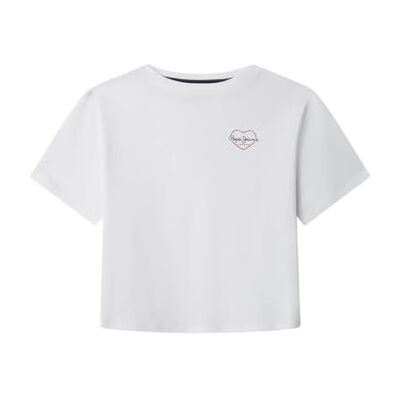 Pepe Jeans Giana t-shirt för flickor, vit (vit), 8 Pepe Jeans Giana t-shirt för flickor, vit (vit), 8