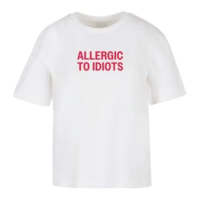 Tee Allergic to idiots te, Vit, XXL plus size tall Tee Allergic to idiots te, Vit, XXL plus size tall