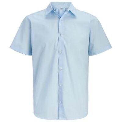 JJ REBEL Jrebgavin Solid Shirt Ss, Kashmirblå, XS JJ REBEL Jrebgavin Solid Shirt Ss, Kashmirblå, XS