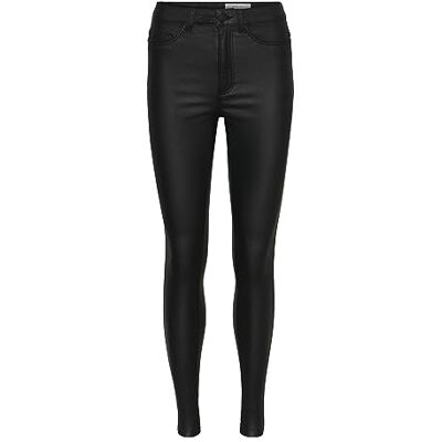 NOISY MAY dam NMCALLIE HW SKINNY COATED BYXOR NOOS byxor, svart, L / 32L NOISY MAY dam NMCALLIE HW SKINNY COATED BYXOR NOOS byxor, svart, L / 32L