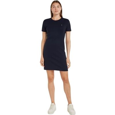 Tommy Hilfiger kvinnors nya Cody Str Slim Short DRS S Bodycon klänning, Öken himmel, XXS Tommy Hilfiger kvinnors nya Cody Str Slim Short DRS S Bodycon klänning, Öken himmel, XXS