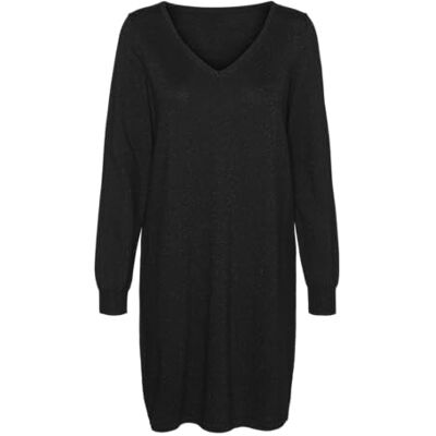 VERO MODA VMHAPPYSHINE LS 2WAY Short Dress Boo, Svart/detalj: w. Dtm Lurex, M VERO MODA VMHAPPYSHINE LS 2WAY Short Dress Boo, Svart/detalj: w. Dtm Lurex, M