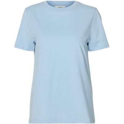 SELECTED FEMME dam Slfmyessential Ss O-Neck Tee Noos T-shirt, Kashmirblå, XS SELECTED FEMME dam Slfmyessential Ss O-Neck Tee Noos T-shirt, Kashmirblå, XS