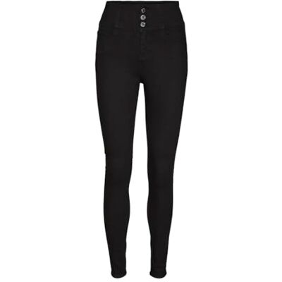 VERO MODA Damjeans, svart, XS x 28L VERO MODA Damjeans, svart, XS x 28L