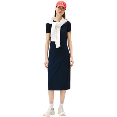 Tommy Jeans dam TJW RIB BODYCON MIDI KLÄNNING bodycon klänning, blå, XS, Blå (mörk natt marinblå), XS Tommy Jeans dam TJW RIB BODYCON MIDI KLÄNNING bodycon klänning, blå, XS, Blå (mörk natt marinblå), XS