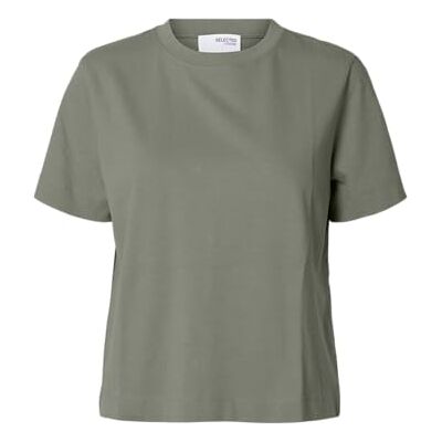 SELECTED FEMME Slfessential Ss Boxy Tee Noos, Vetiver, L SELECTED FEMME Slfessential Ss Boxy Tee Noos, Vetiver, L