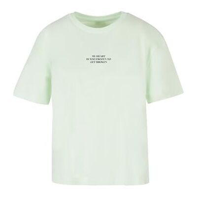 Dam-t-shirt, Too Frozen Tee, avslappnad t-shirt med tryck, normal passform, bomull, storlekar XS – 5XL, Lightmint, XXL Dam-t-shirt, Too Frozen Tee, avslappnad t-shirt med tryck, normal passform, bomull, storlekar XS – 5XL, Lightmint, XXL