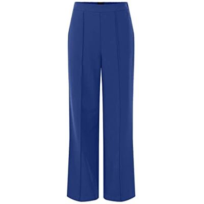 PIECES Dam PCBOSSY HW Wide Pants NOOS tygbyxor, Mazarine Blue, XS PIECES Dam PCBOSSY HW Wide Pants NOOS tygbyxor, Mazarine Blue, XS