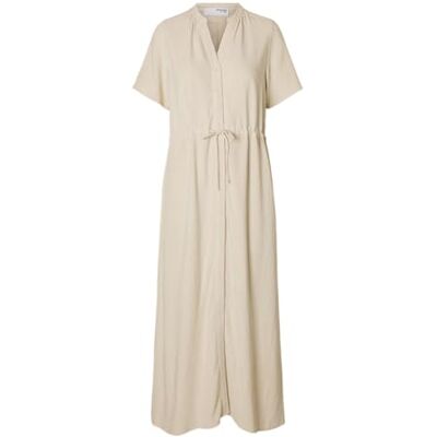 SELECTED FEMME Slfviva-Damina Ss Ankle Sun Dress Noos, Sandskal, 40 SELECTED FEMME Slfviva-Damina Ss Ankle Sun Dress Noos, Sandskal, 40