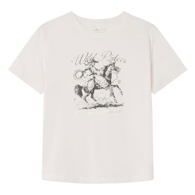 Springfield Frqs Boho T-shirt för kvinnor, Sepia, S Springfield Frqs Boho T-shirt för kvinnor, Sepia, S