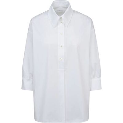 Seidensticker Dam regular fit 3/4-ärm blus, vit, 38, Vit, 38 SE Seidensticker Dam regular fit 3/4-ärm blus, vit, 38, Vit, 38 SE