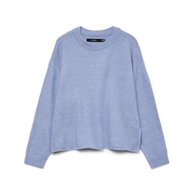 VERO MODA Vmboom Ls O-hals tröja Boo, Brunnera Blue, XL VERO MODA Vmboom Ls O-hals tröja Boo, Brunnera Blue, XL