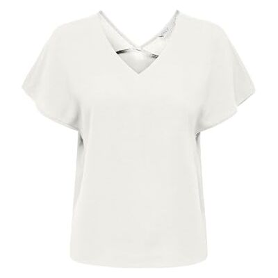 ONLY Onlnova Life Vis S/S Emmy Top Solid, Molndansare, XS ONLY Onlnova Life Vis S/S Emmy Top Solid, Molndansare, XS