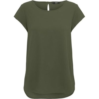 ONLY Onlnova Life S/S Top Solid Ptm T-shirt, Kalamata, 36 ONLY Onlnova Life S/S Top Solid Ptm T-shirt, Kalamata, 36