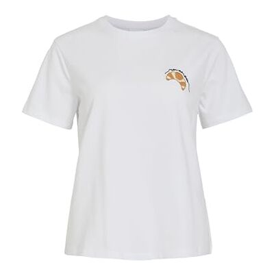 Vila Vinora S/S T-shirt – Noos, Ljus vit, L Vila Vinora S/S T-shirt – Noos, Ljus vit, L
