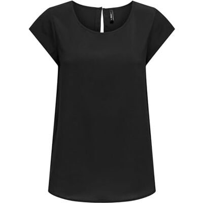 ONLY Onlnova Life Elite S/S Top, svart, L ONLY Onlnova Life Elite S/S Top, svart, L