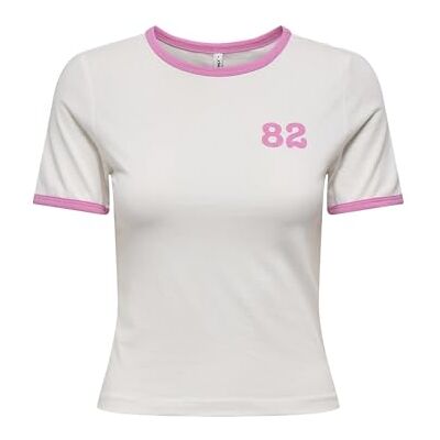 ONLY Onlnina Life S/S kontrasttoppbox JRS, Molndansare, M ONLY Onlnina Life S/S kontrasttoppbox JRS, Molndansare, M