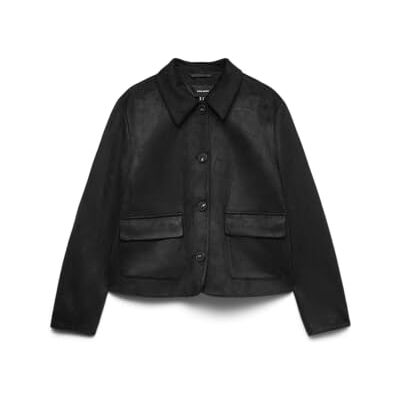 VERO MODA Kort jacka Vmjose Kelly-Ga Noos Kort Jacka, Svart, S Dam, Svart, S VERO MODA Kort jacka Vmjose Kelly-Ga Noos Kort Jacka, Svart, S Dam, Svart, S