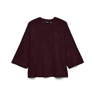 VERO MODA Vmlefile 3/4 O-hals tröja Noos, fudge, XS VERO MODA Vmlefile 3/4 O-hals tröja Noos, fudge, XS