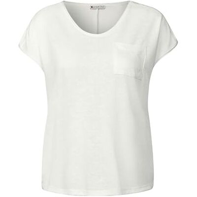 Street One dam-linne-look T-shirt, Vit, 44 Street One dam-linne-look T-shirt, Vit, 44