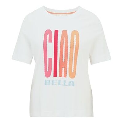 Cartoon T-shirt för kvinnor från märket , Patch cream/rosa, 38 Cartoon T-shirt för kvinnor från märket , Patch cream/rosa, 38