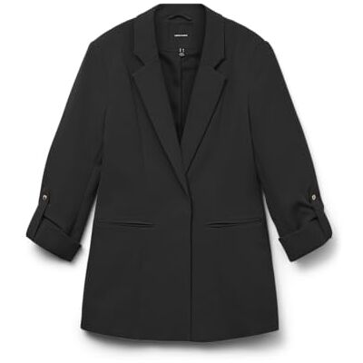 VERO MODA Vmgloria 3/4 Slim Blazer Noos, svart, 40 VERO MODA Vmgloria 3/4 Slim Blazer Noos, svart, 40
