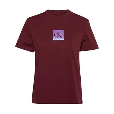 Calvin Jeans grafiska t-shirts för kvinnor, Röd (Deep Rouge), S Calvin Jeans grafiska t-shirts för kvinnor, Röd (Deep Rouge), S